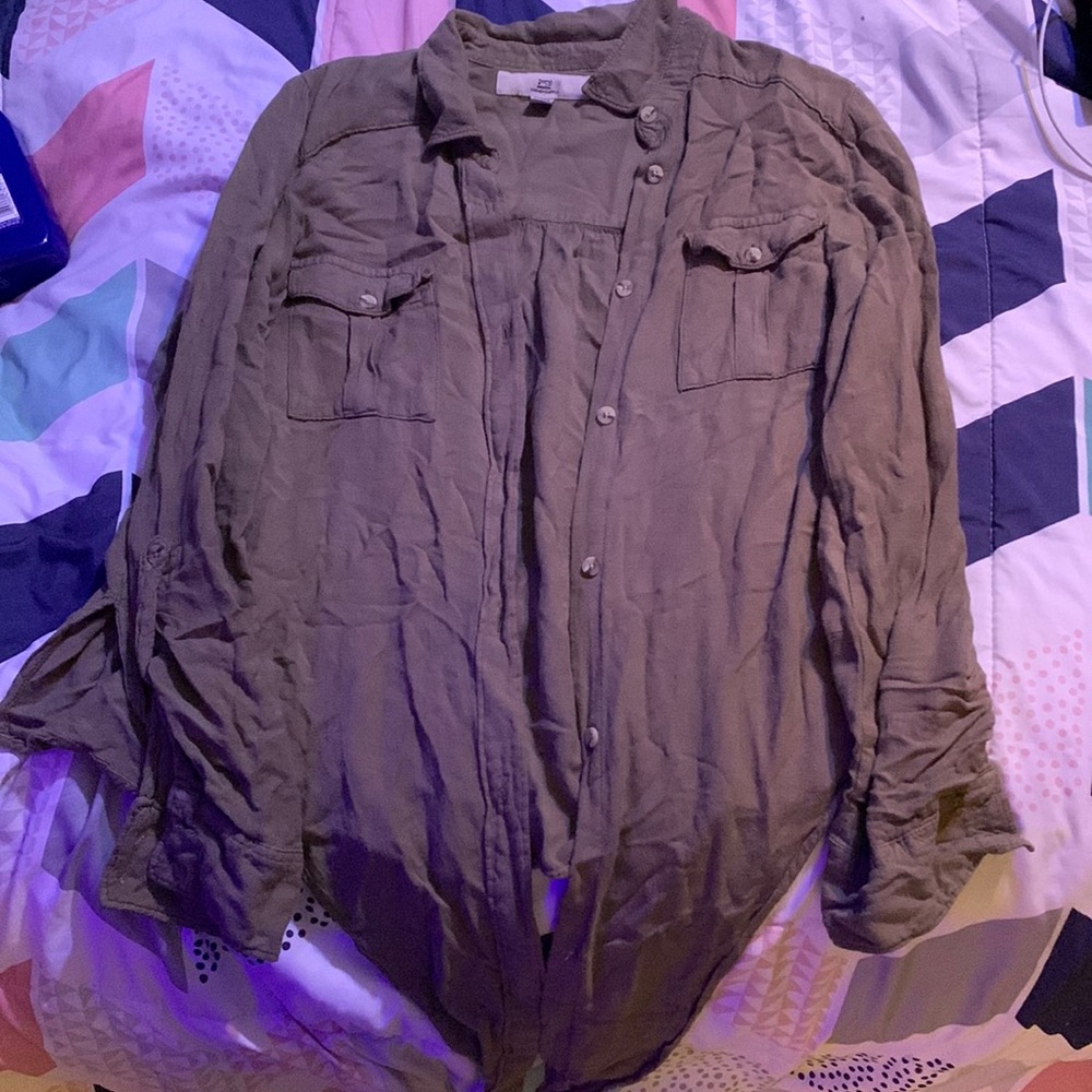Green thread Supply Button up shirt! Barely worn